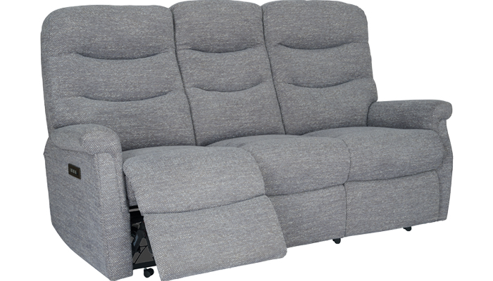 3 Seater Electric Recliner Sofa, Reclined at one side